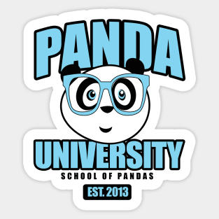 Panda University - Blue Sticker